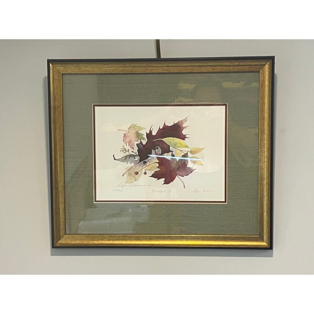 Windfall II‎ Lyn Snow Signed Copy Professionally Framed And Matted